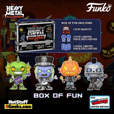 heavy metal box of fun funko|NYCC 2023 Funko Heavy Metal Halloween Complete .